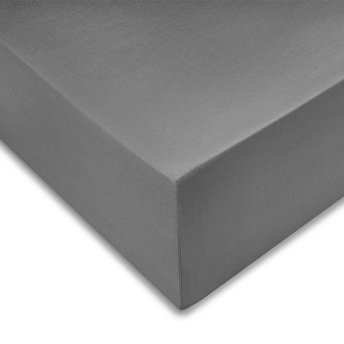 Zohome Spannbetttuch Satinado - Einzelbetttuch - 90x200 - 100% Baumwolle Satin - Grau - a8097f231451420f635f1388a090a67d1aaaafba_Enriched_product_image