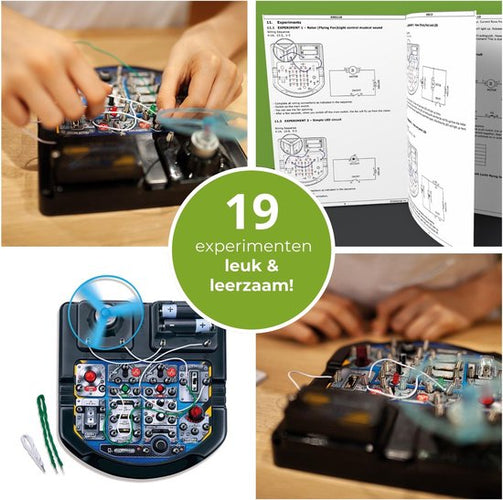 Velleman Elektronisches Projekt-Kit für Kinder ab 8 Jahren, entdecken Sie die Grundlagen der Elektronik mit 18 spannenden Experimenten, pädagogischen und interaktiven Spaß, LED, Lüfter und Sound - aa20196b0d39b30445787d0944e181650af82e28_Enriched_product_image