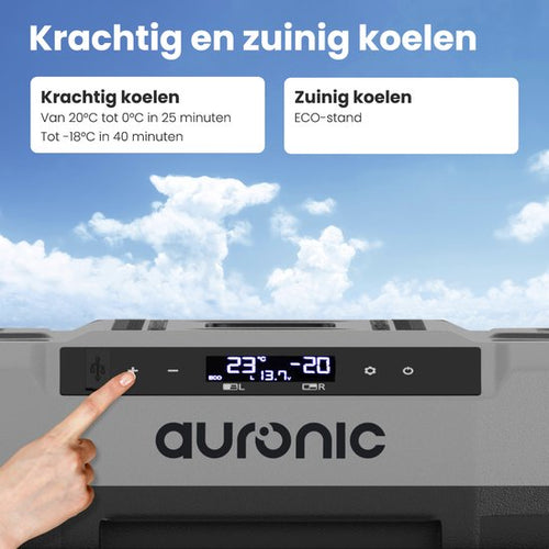 Auronic Kompressor Kühlbox Elektrisch 12V und 230 Volt - Auto - Gefrieren und Kühlen - Kühlbox - 49L - Kühlbox - Grau - abe54462e2b317cccb6acbbfba05f5cd6420ec71_Enriched_product_image