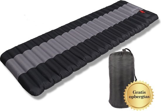 8720865733012 - MiRi Airbed - 1 Person - Eingebaute Pumpe - 191x73x21 cm - Luftmatratze - Kostenlose Tragetasche - Schwarz Grau - Camping 8720865733012 - MiRi Airbed - 1 Person - Eingebaute Pumpe - 191x73x21 cm - Luftmatratze - Kostenlose Tragetasche - Schwarz Grau - Camping