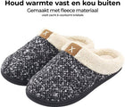 Hausschuhe Damen - Hausschuhe - Größe 36/37 - Schwarz/Grau - Rutschfest - Comfeet - b49e21fbf2c7427b033568f87db2e06014d088d1_Enriched_product_image
