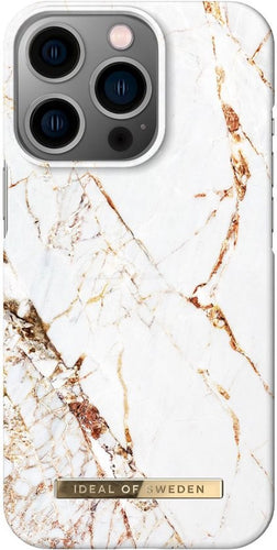 iDeal of Sweden Tasche passend für Apple iPhone 13 Pro - Kunststoffrückseite - Carrara Gold - b51fa09f-c00e-47e4-93a6-5d0ab20304d1_b19f4217-f418-4989-ac24-6b08aa15a68e