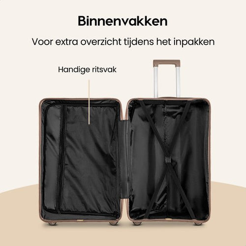 SKYCASES Urban Adventurer - Handgepäckkoffer - Zahlenschloss - 44L - Spinner-Räder - Reisekoffer mit Gepäckschloss - leichter Trolley - Champagner - b7e0dd2dcae0705f18a6882413c17b31fb0993c0_Enriched_product_image_5c876414-1d95-4e36-a269-3aebee4a4d90