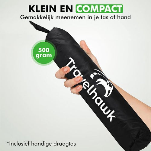 Travelhawk Fahrradpumpe - Doppelventilkopf - Ballpumpe - Mit Manometer - Praktisch für unterwegs oder auf Reisen - Inklusive Tragetasche - Schwarz - c02219f9a2993f1de022e1c99756a9398ef8f773_Enriched_product_image
