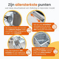 Goliving Verstellbarer Duschstuhl - Abnehmbare Arm- und Rückenlehne - Duschhocker mit Duschkopfhalterung - Anti-Rutsch - 3,2 kg - Höhe 70-84 cm - Weiß - cc40b305-ab05-4fd0-a9a4-e7b9c9ee2abc_ade2ea2d-2000-449d-a621-ae8a86fcc553