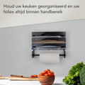 Nimma Rollenhalter - Küchenrollenhalter und Folienhalter in 1 - Inkl. Aufhängesystem und Folienschneider - Geeignet für 3 Folienrollen - Bambus - Schwarz - cca7e240f843c3fb8169f665f8342abbcd01cea7_Enriched_product_image_3a7afad0-af4a-4e42-9521-df02ad4eebaa
