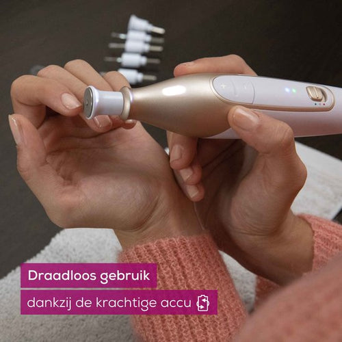 Beurer MP 64 Elektrische Nagelfeile - Maniküre-Set & Pediküre-Sets mit 10 Aufsätzen - Kabellose Nagelfeile - Stylen zu Hause wie im Salon - Inkl. Aufbewahrungstasche & Schutzkappe - ccd7b702f5cc99587a6938e32860d5e330057ec8_Enriched_product_image