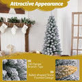 Coast Weihnachtsbaum - PVC & Metall - 240 Zweige - 120 x 39 - Grün - ccd8f06b30fdd3c59c4d3616998f4905af26f124_120_CM_Snow_Flocked_Artificial_Christmas_Tree_7