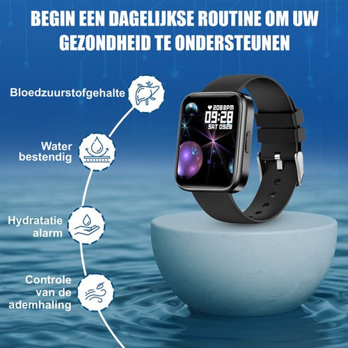 Golden Sound - Smartwatch - Männer, Frauen & Kinder - Mit extra Armband - Geeignet für jeden Laptop und jedes Smartphone - Sättigungsanzeige - Schrittzähler - d04c2f5ffd8d62a8a4b4aaee6c94b24e81b306bf_Enriched_product_image_a4ebe3db-84b8-4093-b330-385ecdccf6f0