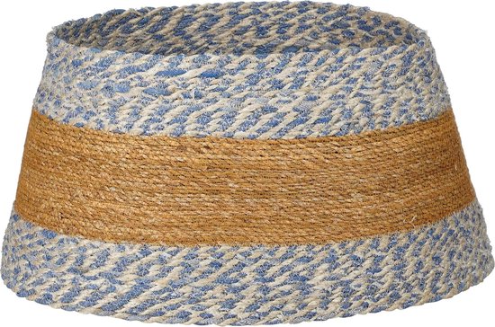 8720362601593 - Weihnachtsbaumschürze - H26 x Ø50 cm - Seegras - Blau 8720362601593 - Weihnachtsbaumschürze - H26 x Ø50 cm - Seegras - Blau