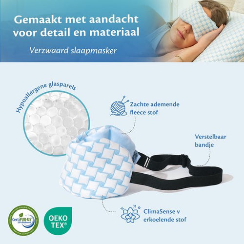 Ella Weighted Sleep Mask Women & Men - Augenmaske mit kühlendem Stoff und Samt - Verstellbar - Schlafmasken - d53b2bfbced932ccf6b9050b4dc74e6ab99c1251_Enriched_product_image