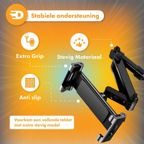 Tablet-Halter Auto - Kopfstütze - 360 Grad drehbar - Geeignet für Tablet, Telefon und mehr - d6ed0f6c3f7e2497398245cbadd849dd7109f789_Enriched_product_image