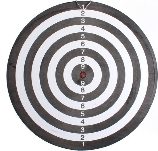 8711252140285 - Dartscheibe 45cm x 2 cm mit 2 Pfeil-Sets 8711252140285 - Dartscheibe 45cm x 2 cm mit 2 Pfeil-Sets