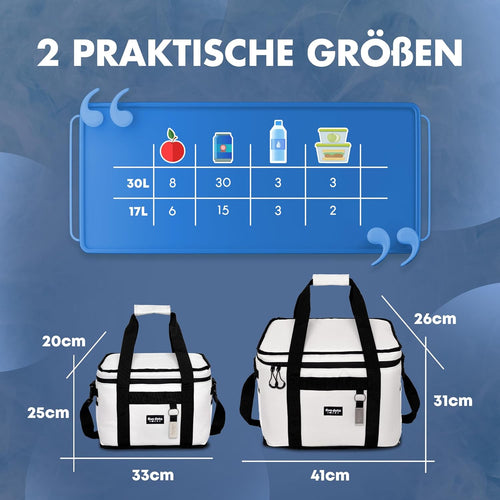 Five Dots Kühltasche - 17L - Grau - 25 x 33 x 20 cm - d9374d6772ebd3170420cc4c33ccf9f69c4ec783_71aO0EEKZvL._AC_SL1500__1