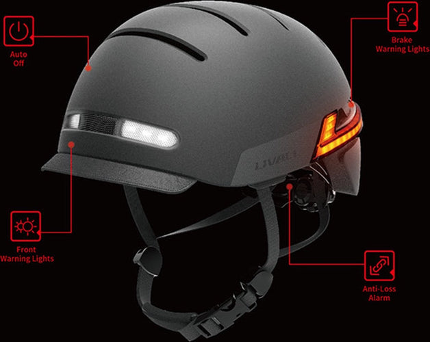 Livall BH51M Neo Black Large - (Smart) Fahrradhelm - SOS-Funktion - LED-Blinker - Smart lighting - db44ced1-3679-4a65-b7bd-3cf7c54afe73