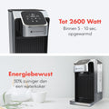 KitchenBrothers Heißwasserspender - 2.7L - Touch Display - Heißwasserhahn - Milchfunktion - 2600W - Edelstahl/Schwarz - db76a93e-adf3-4dae-ad6e-f28c7b845de9