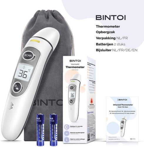 Bintoi® Stirnthermometer - Temperaturanzeige - Fieberthermometer für Erwachsene und Babys - Infrarot-Thermometer Körper - Digitales Stirnthermometer - dc15b4a398bd569925da2935eb1b70c82ef24e8e_Enriched_product_image_9dc65c6f-4ce9-442d-8ffa-93b6e871f582