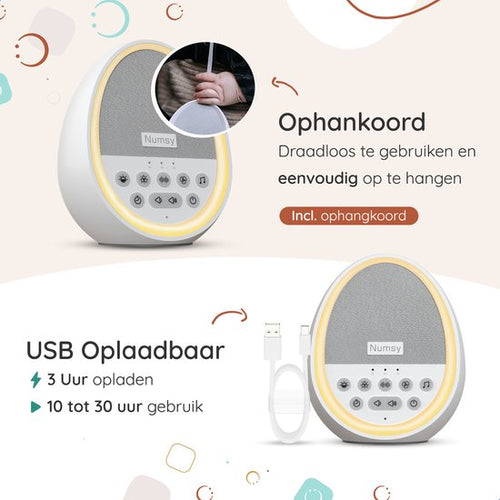 Numsy Calm White Noise Machine Baby - Weißes Rauschen Maschine - dceed4275523f59a3d9e861c06003f4ca21eb9f3_Enriched_product_image_fe6f50da-58af-4077-beb5-8249d2f5fb66