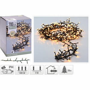 Nampook - Weihnachtsbeleuchtung - SET OF 3 - 14 METRES - Warm White - 700 LED - Für Innen und Außen - e1fe05cd-82c3-4377-b57f-0601d36a8159