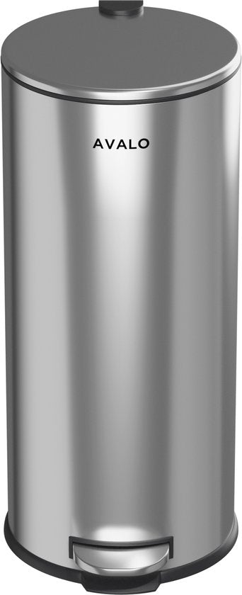 Avalo Tret-Abfalleimer 30L - Edelstahl Silber - Soft Close - Tret-Abfalleimer 30 Liter - Mülleimer 30 Liter - e24c5ec2f60ada2b546eb6369d765b8532790bf9_Enriched_product_image