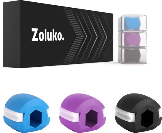 Zoluko Professional Jawline Trainer Set - Inkl. Kette und Aufbewahrungsboxen - 3 Stufen - Jaw Trainer Männer und Frauen - Jaw Trainer - Jawline Trainer - Jaw Trainer - Lower Chin Trainer - Lower Chin Slimming - e696e08f7352d7138a43c8c7094a18e041d31249_Enriched_product_image_9eb38ce1-39c4-457c-9cc6-f0d3d0184ad5
