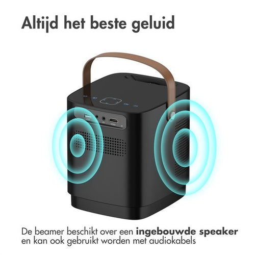 iMoshion Tragbarer Beamer - Full HD Mini-Beamer / Projektor - Streaming über WiFi - Schwarz - e7da5d419eeebf7f1ce688c6e192892d54525c0b_Enriched_product_image_521ee1fa-2e83-413e-85df-a4cd8ba7d90c