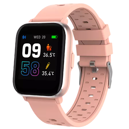 Denver Smartwatch - Einfacher Rückgabeknopf - Schrittzähler - Anrufe/SMS - TUYA App - Schlafaktivität - Herzfrequenz, Blutdruckmesser, Sportmodus - IP68 - SW164 - Pink - e7e99cae-6249-4c90-81fe-6e22c341d3b2