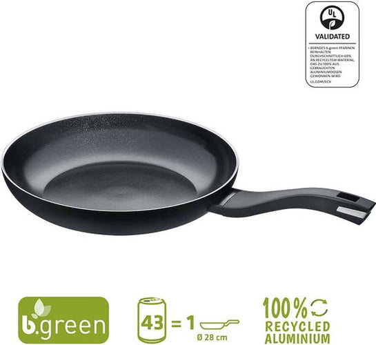 Berndes - B.Green - Bratpfanne 28 cm - Recyceltes Aluminium - Silber - e9260427f7135692b48c529953f9489e20adbbb3_Enriched_product_image