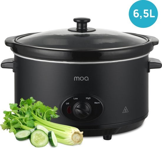 8718001912629 - Slowcooker - 65 Liter - Keramik-Innenbehälter - Schwarz - SC65B 8718001912629 - Slowcooker - 65 Liter - Keramik-Innenbehälter - Schwarz - SC65B