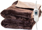 STAUS&BACH POWERNAP- Elektrische Fleece Heizdecke - 1/2 Person kariert/Sherpa - 160x120 cm Kuscheldecke - Waschmaschinenfest - Couverture chauffante - 3 Wärmestufen - Braun - f3635b10-bf41-476a-a778-e6b45f6db2d2_19af4691-7c9d-439e-9e3c-0e97d49dbc61