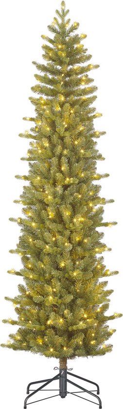 Black Box Trees Harma Schmaler Künstlicher Weihnachtsbaum mit LED-Lichtern - H185 x Ø63 cm - Grün - f5a56bcabbd717577b6045c9799dadcf68081860_Enriched_product_image