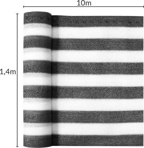 Detex Balkonsichtschutz 1,4x10m - 50 Kabelbinder UV-beständig - Grau Weiß - f98e55916f43c884e8bf061cbf441d9d68f8008c_Enriched_product_image