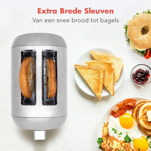 KitchenBrothers Toaster Retro - 7 Stufen - 4 Einstellungen - breite Schlitze - rostfreier Stahl - fa2ad454-0622-4e59-b491-8f6c23fa2d1f_7e3e427c-d64c-4e68-9ac0-bac2fb37228c
