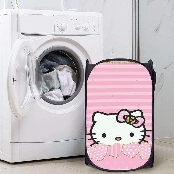 Hello Kitty Kate Spade Stripe Love Laundry Hamper | Basket – koelcase