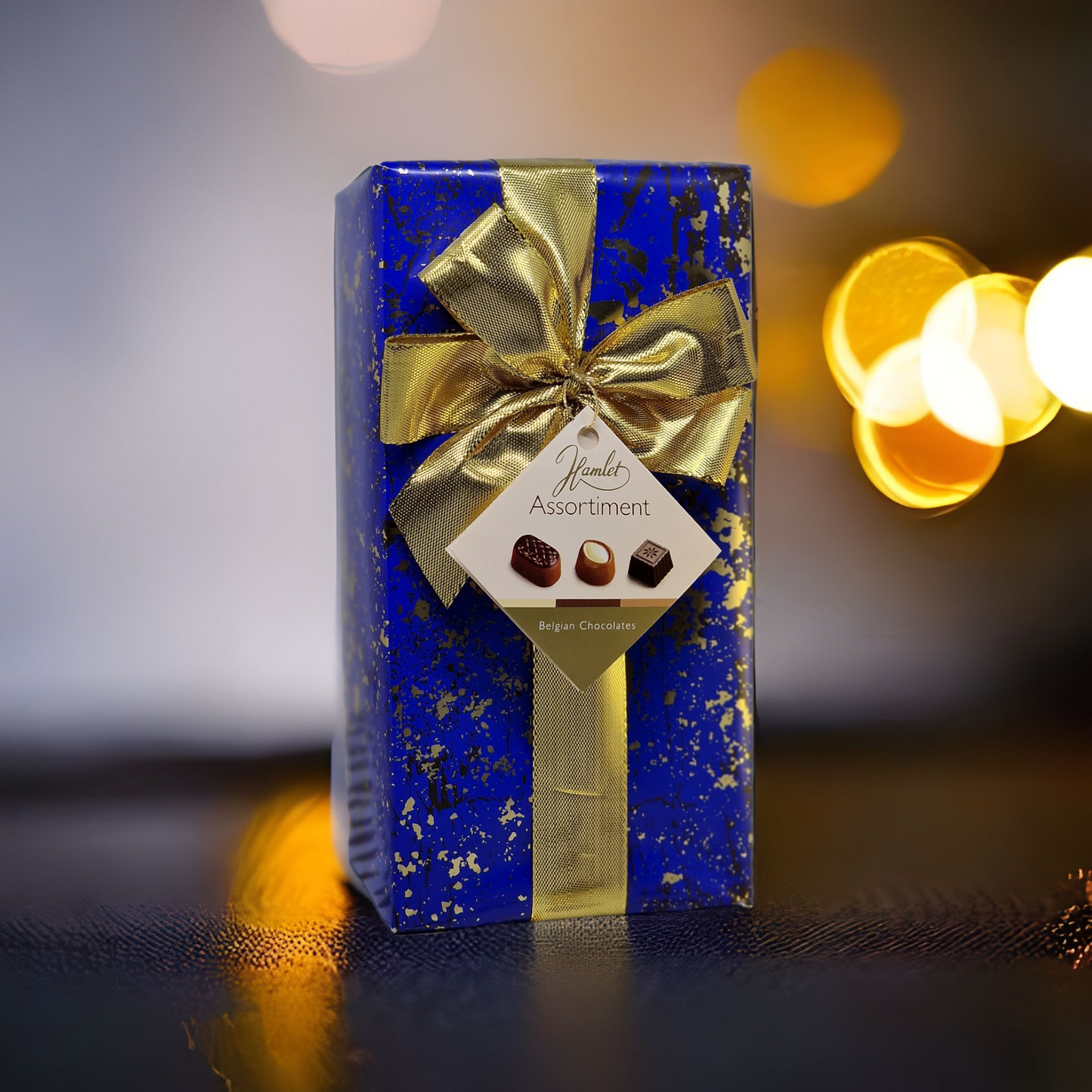 Echte Belgische chocola met luxe blauwe geschenkdoos (250 gr) Daily-Gift