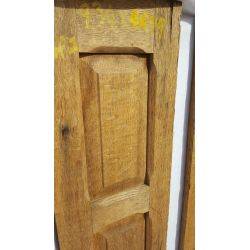 Pair of Oak Wood Raised Furniture Newel Post Panels