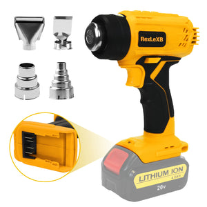 400W 500°C Cordless Heat Gun for Dewalt 20V Li-ion Battery – Powerful Hot Air Gun for Shrinking PVC, Paint Removal & More (No Battery Included) - Lizard Vigilante
