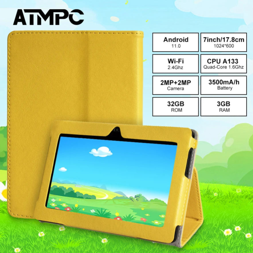 ATMPC "THRASHPAD 7" – Hollywood Chaos Edition Android 11 Tablet | 3GB RAM, 32GB ROM, Quad-Core, 3500mAh | Built to Rage, Stream, and Survive