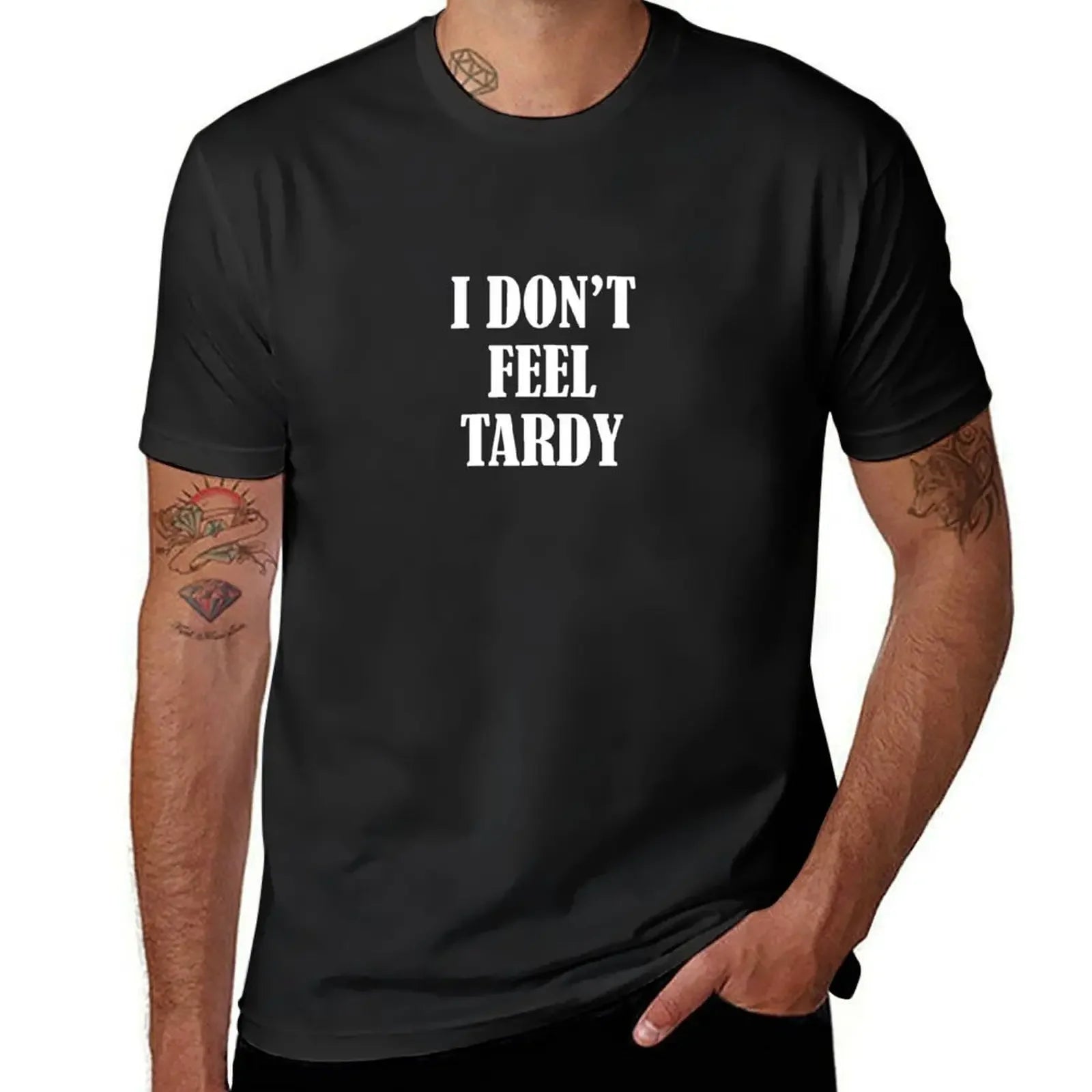 Van Halen "I Don’t Feel Tardy" T-Shirt – Funny Anime Graphic Tee for Men