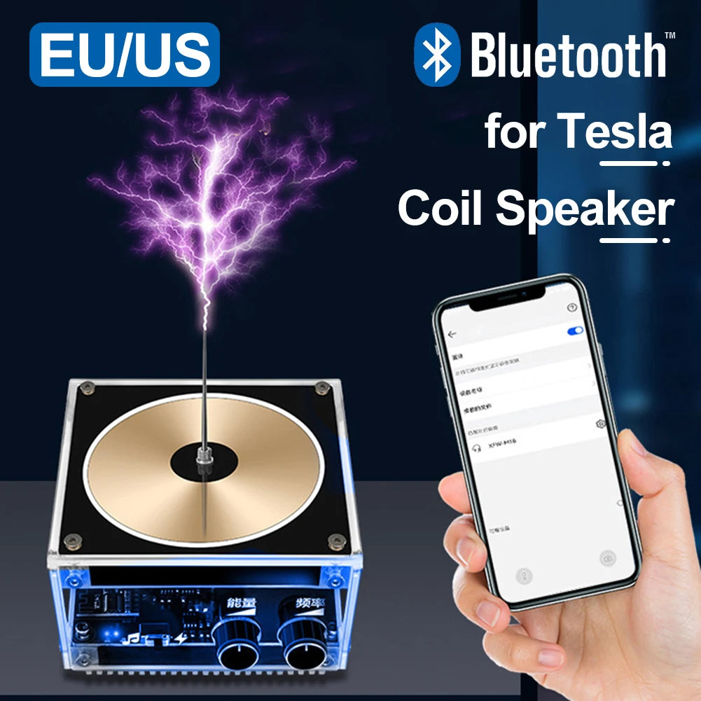 Easy To Use, Tesla Coil Speaker Arc Generator with Bluetooth Connectivity