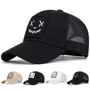 Unisex XX Embroidery Mesh Baseball Cap – Adjustable Sunscreen Hat for Casual Outdoor Travel - Lizard Vigilante