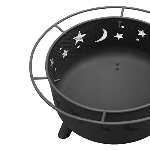 Landmann Big Sky Stars And Moons Firepit Black Hammock Town