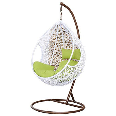 Rattan Hanging Swing Chair White