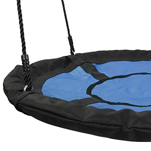 Waterproof Saucer Tree Swing Set For Kids Adults And Teens Blue Purple