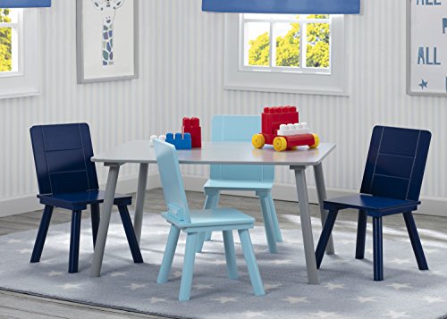 delta childrens table and chairs grey