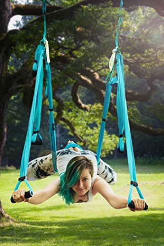 Yoga Swing Aerial Trapeze Kit With 2 Durable Extension Straps Ebook Large Inversion Hammock For Indoor And Outdoor Usage With Great Health