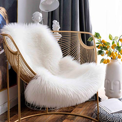 Super Soft Premium Faux Sheepskin Fur Sofa Chair Cover Plush Seat Cush Hammock Town