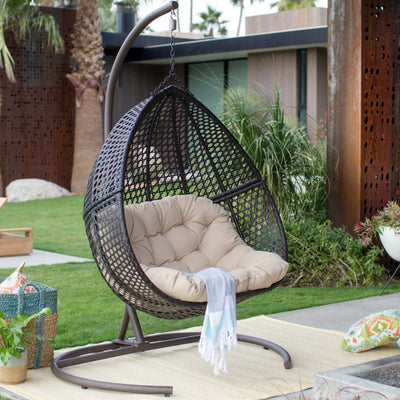 Hanging Egg Chair Loveseat For Luxury Outdoor Patios Hammock Town