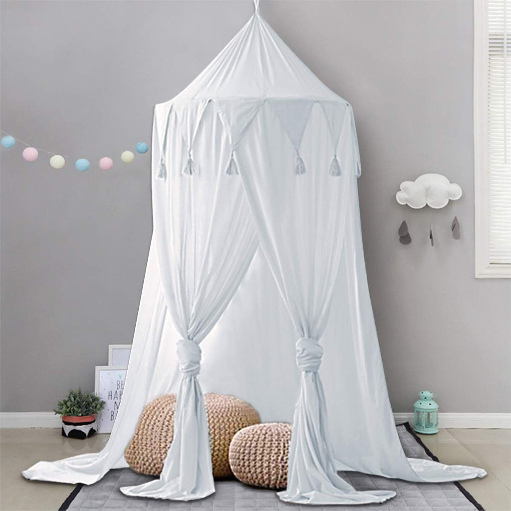 Bed Canopy Lace Mosquito Net for Kids: White - Hammock Town
