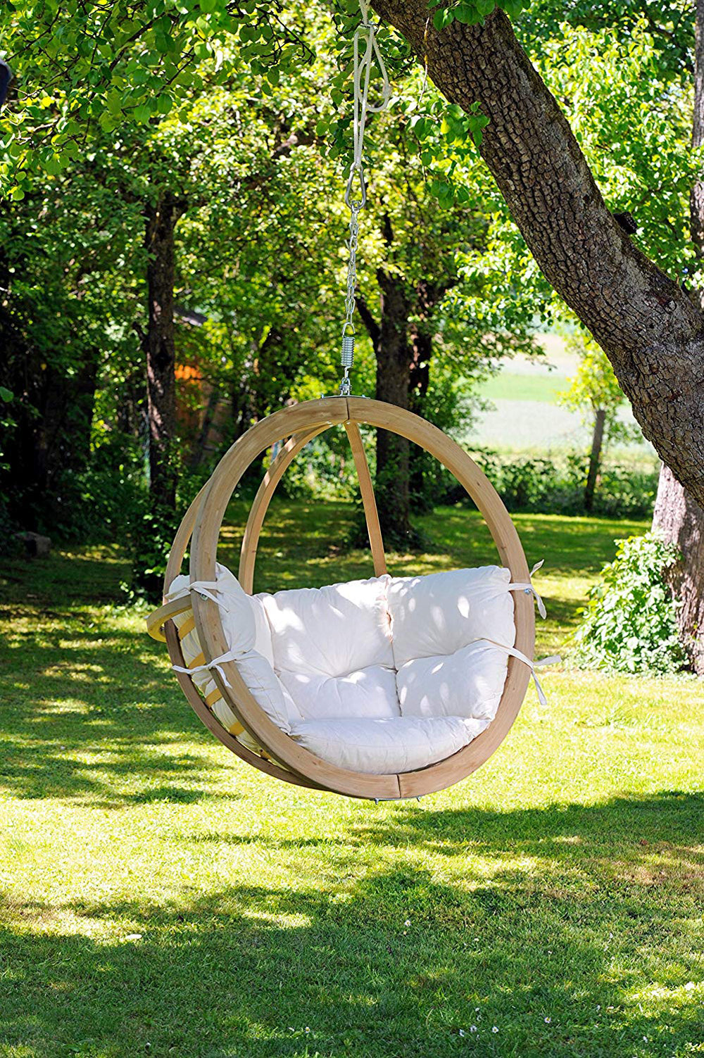 Globo Swing Hanging Chair Natural Agora With Soft Cushion Hammock Town